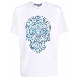 JUNYA WATANABE MAN Skull Motif Graphic T-Shirt Men WHITE T-Shirts